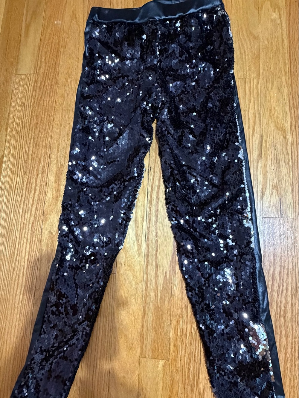 Black Sequin Women’s Jeans - Stylish Evening Skinny Pants